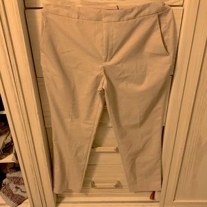 Tan work pants from Zara